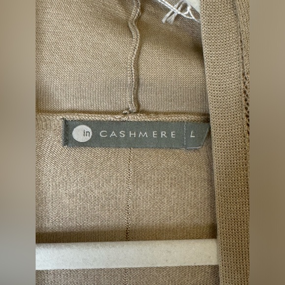 InCashmere Silk & Cashmere Cardigan Size L - Picture 3 of 6